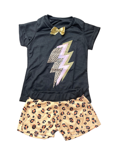 Pijama niña Short Ref 946  Negro